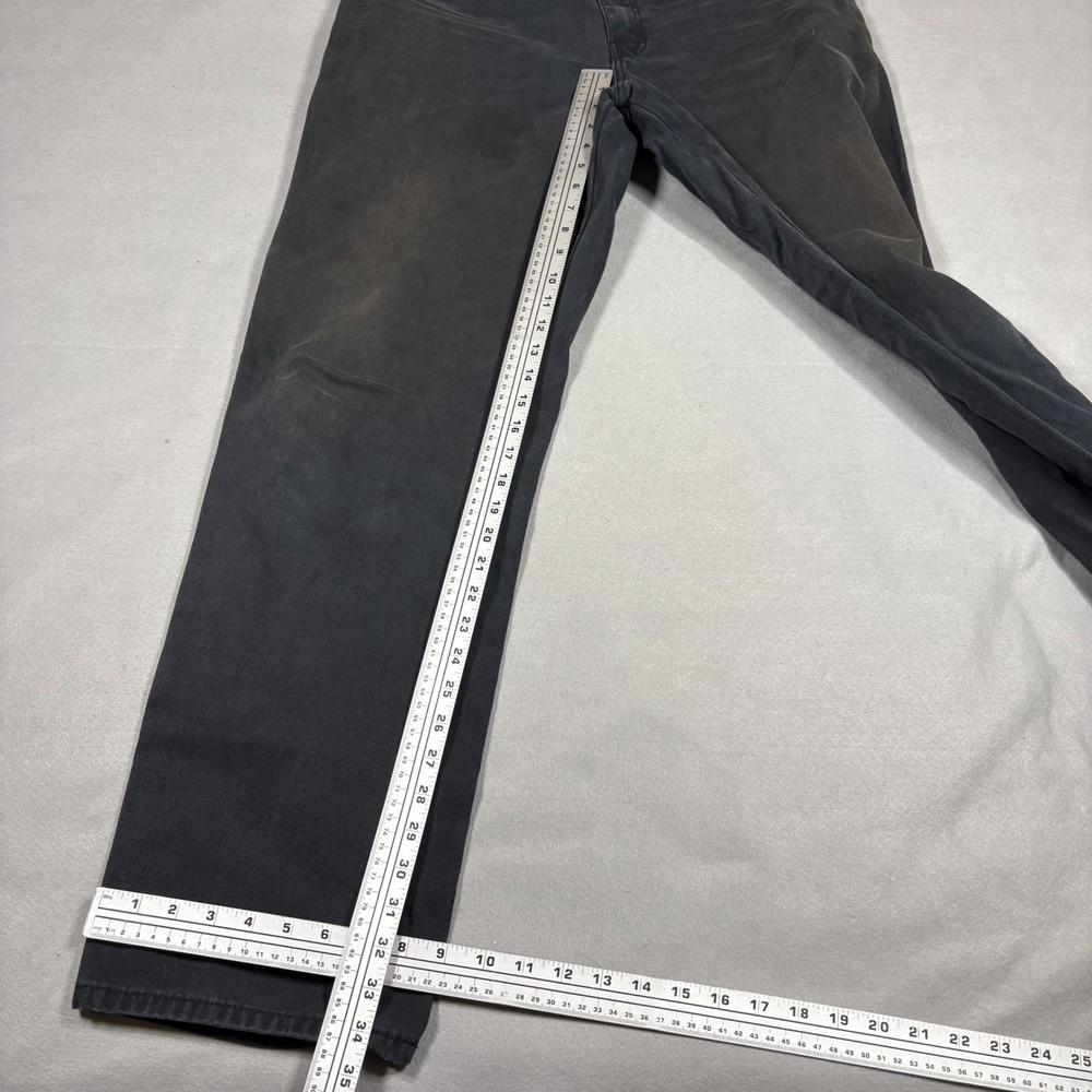 Dickies Carpenter Pants Mens 36x34 Faded Black Canvas Workwear Utility 1939RBK - Picture 6 of 6